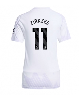 Billige Fotballdrakt Manchester United Joshua Zirkzee #11 Replika Bortedrakt Dame 2025-26 Kortermet Billige Fotballdrakt Manchester United Joshua Zirkzee #11 Replika Bortedrakt Dame 2025-26 Kortermet